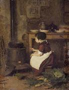Pierre Edouard Frere The Little Cook oil painting on canvas